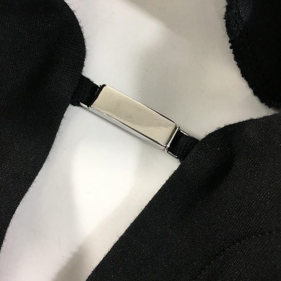 Pippa Women's Dress Black Knit Size 2 Basic Front Pockets Zip Back 3/4 Sleeves - Picture 6 of 8